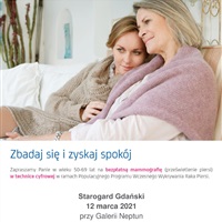 Bezpłatne badania mammograficzne w Starogardzie Gdańskim i Skarszewach