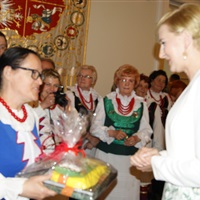 Kobiety Kwiaty Kociewia z wizytą w Pałacu Prezydenckim 