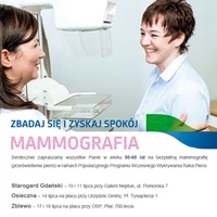 Skorzystaj z okazji i zrób mammografię