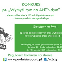 Wymyśl Rym na Anty-dym! Zmiana regulaminu